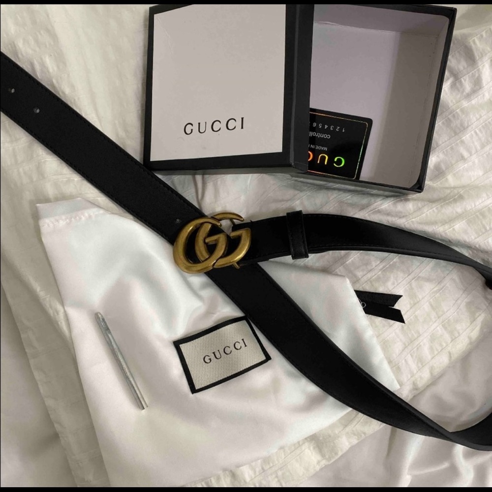 Black Gucci Belt
